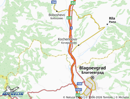 Mappa MICHELIN Krumovo - ViaMichelin