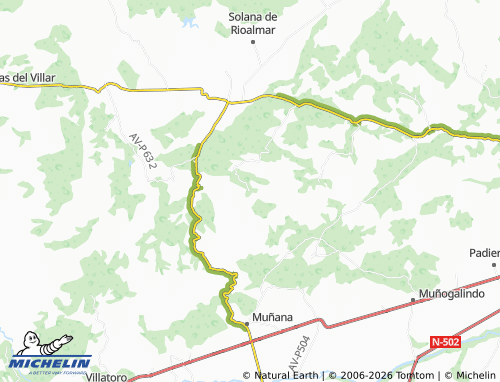 MICHELIN Valdecasa map - ViaMichelin