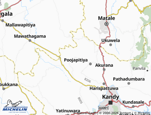 MICHELIN Bokkawala map - ViaMichelin