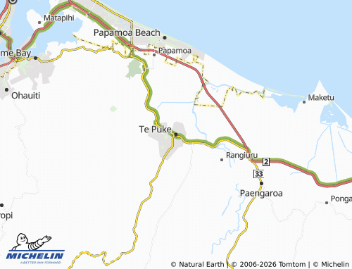 Mapa MICHELIN Te Puke - ViaMichelin