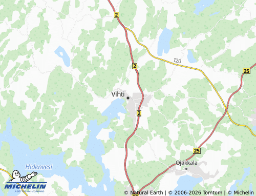 Carte MICHELIN Vihti - ViaMichelin