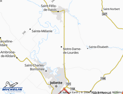 MICHELIN Notre-Dame-de-Lourdes map - ViaMichelin
