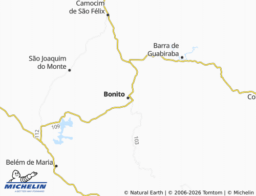 MICHELIN Bonito map - ViaMichelin
