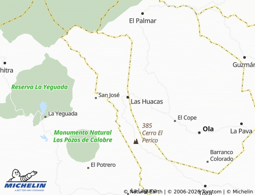 Mappa MICHELIN Las Huacas - ViaMichelin