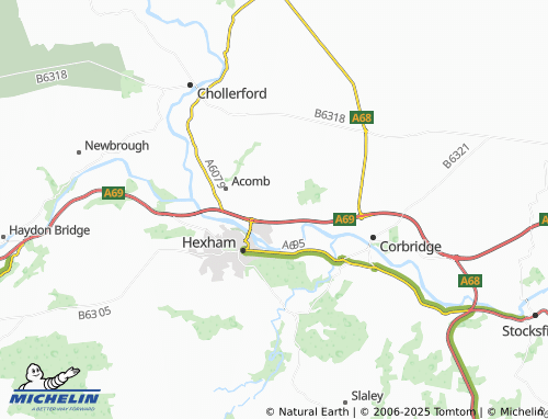 Carte MICHELIN Oakwood - ViaMichelin