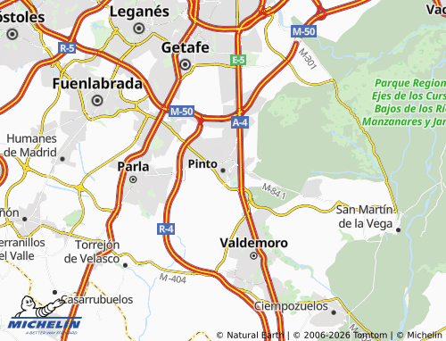 MICHELIN Pinto map - ViaMichelin