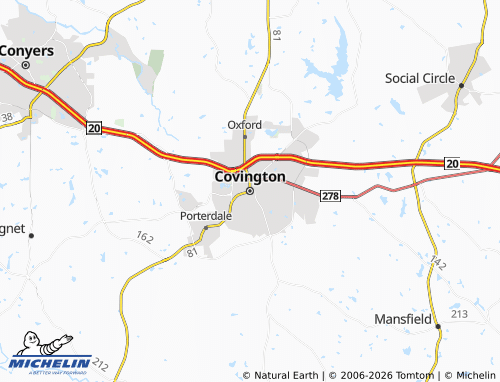 Mappa MICHELIN Covington - ViaMichelin