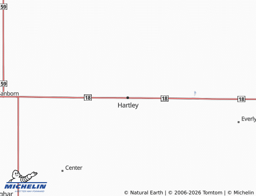 Mapa MICHELIN Hartley - ViaMichelin