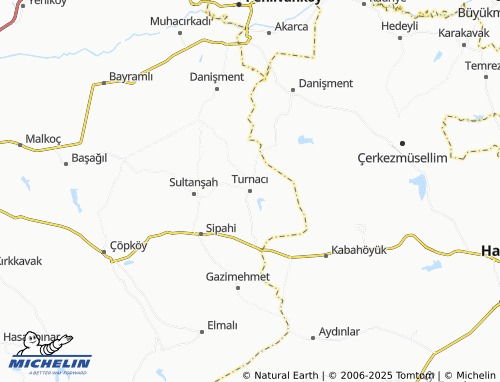 Mappa MICHELIN Turnacı - ViaMichelin