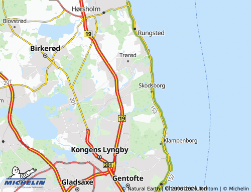 Mappa MICHELIN Nærum - ViaMichelin