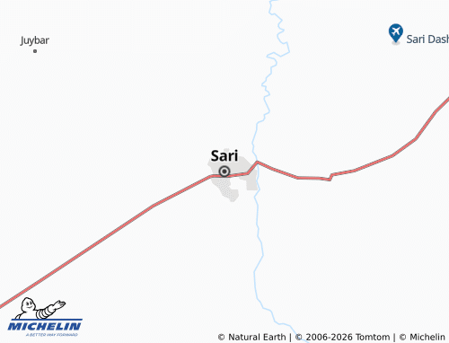Mapa MICHELIN Sari - ViaMichelin