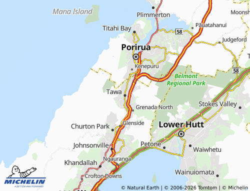 Mapa MICHELIN Tawa - ViaMichelin