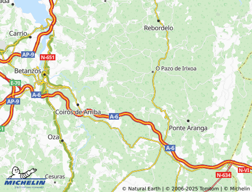 MICHELIN Coruxou (San Salvador) map - ViaMichelin