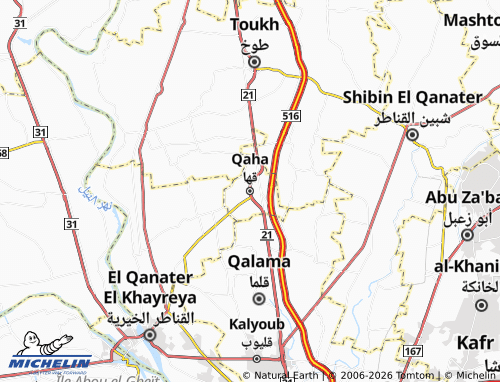 Mappa MICHELIN Qaha - ViaMichelin