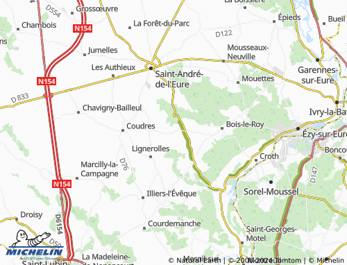 MICHELIN ChampignylaFutelaye map ViaMichelin