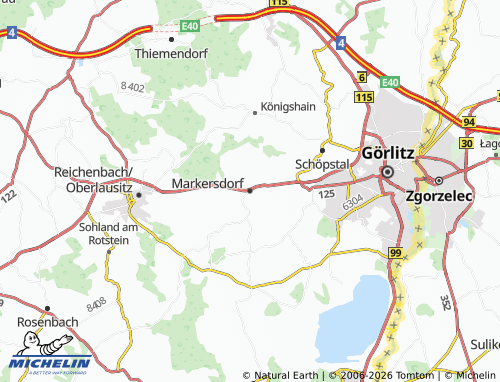 Mapa MICHELIN Markersdorf - ViaMichelin