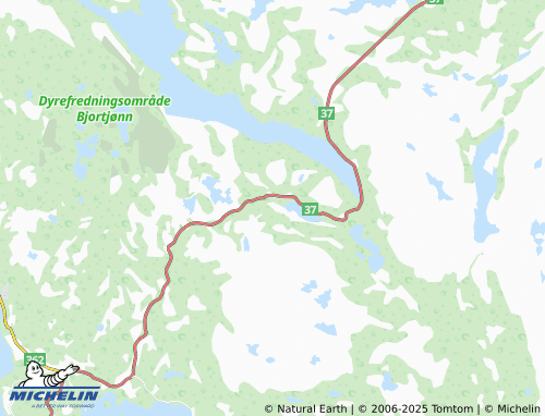 MICHELIN Bjørkelihaddi map - ViaMichelin