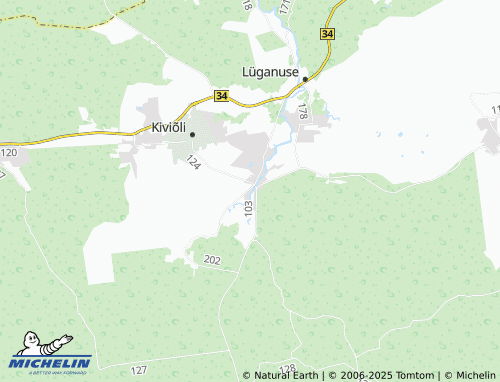 MICHELIN Maidla map - ViaMichelin