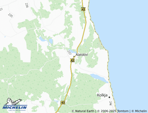 MICHELIN Alatskivi map - ViaMichelin