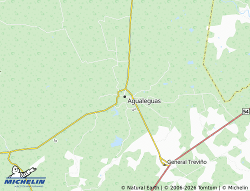 MICHELIN Centro de Agualeguas map - ViaMichelin