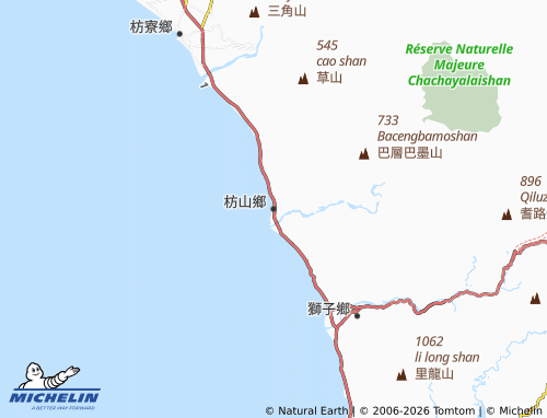Mapa MICHELIN Fāngshān Xiāng - ViaMichelin