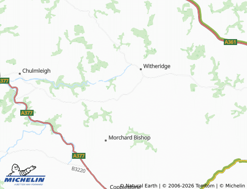 Carte MICHELIN Thelbridge Barton - ViaMichelin