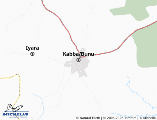 Mapa MICHELIN Kabba/Bunu - ViaMichelin