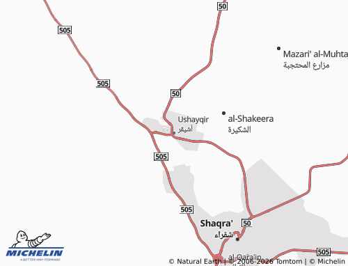 Carte MICHELIN Ushayqir - ViaMichelin
