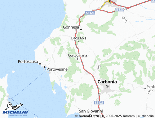 MICHELIN Cortoghiana map - ViaMichelin