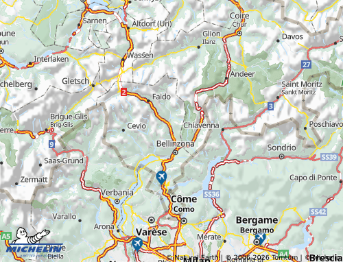 Mapa MICHELIN Riviera - ViaMichelin