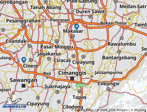 MICHELIN Ciracas map - ViaMichelin