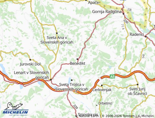 Mapa MICHELIN Benedikt - ViaMichelin