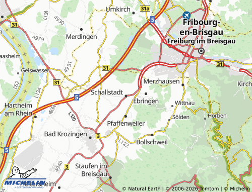 MICHELIN Schallstadt map - ViaMichelin
