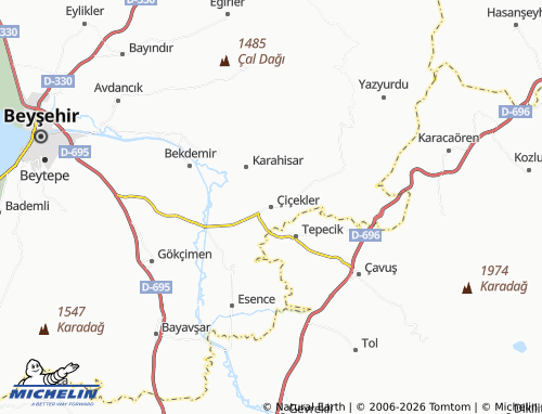 Mappa MICHELIN Çiçekler - ViaMichelin