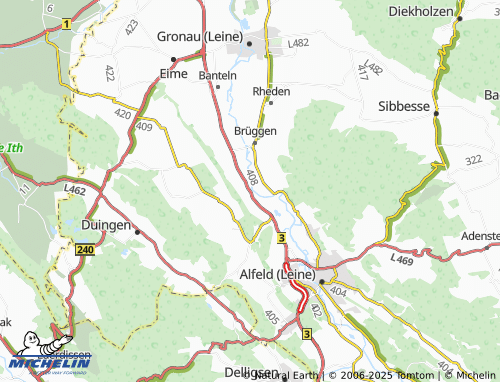 MICHELIN Dehnsen map - ViaMichelin
