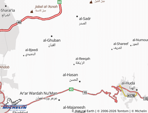 Carte MICHELIN al-Shadqa' - ViaMichelin