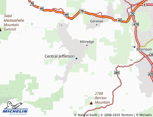 MICHELIN Central Jefferson map - ViaMichelin