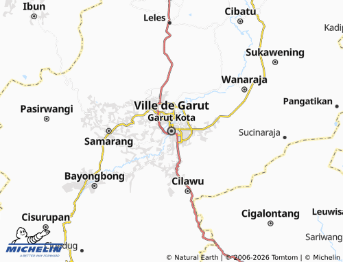 MICHELIN Garut City map - ViaMichelin