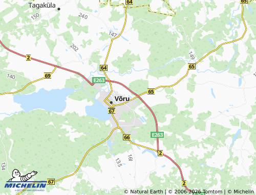 Mappa MICHELIN Võrumõisa - ViaMichelin