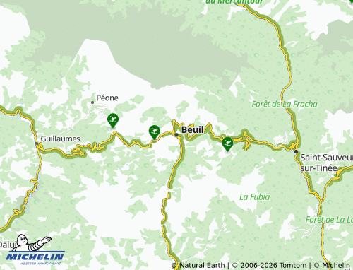 Carte MICHELIN Beuil - ViaMichelin