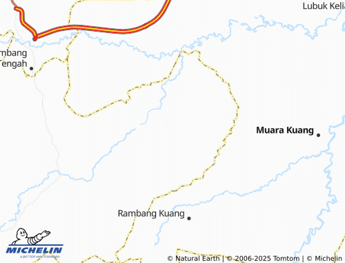 MICHELIN Gunung Raja map - ViaMichelin