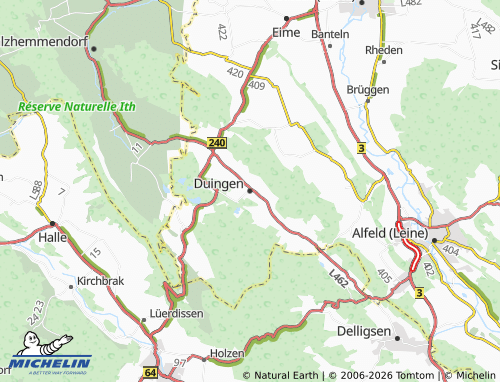 MICHELIN Duingen map - ViaMichelin