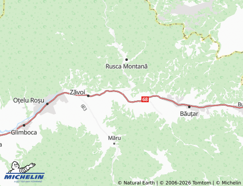 MICHELIN Voislova map - ViaMichelin