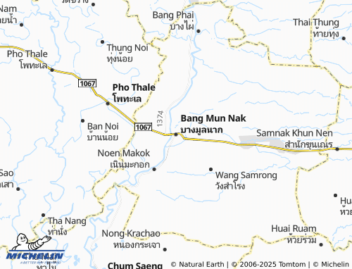 MICHELIN Bang Mun Nak map - ViaMichelin