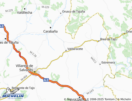 MICHELIN Valdaracete map - ViaMichelin