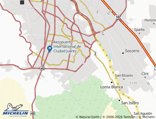 Mappa MICHELIN Praderas del Sur - ViaMichelin