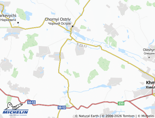 Carte MICHELIN Berezhanka - ViaMichelin
