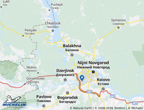 MICHELIN-Landkarte Balachninski Okrug - ViaMichelin