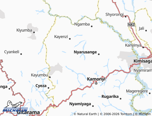 Mappa MICHELIN Rwishwima - ViaMichelin