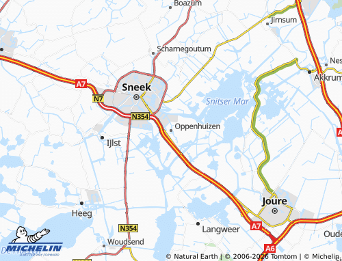 MICHELIN Oppenhuizen map - ViaMichelin